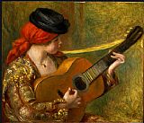 Young Spanish Woman with a Guitar